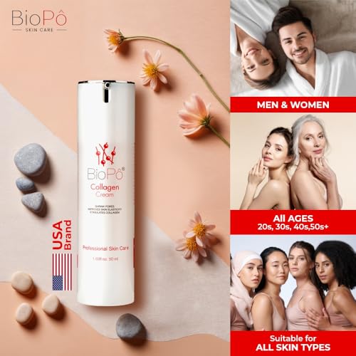 Collagen Firming Cream, Shrinks Pores, Enhances Skin Elasticity, Stimulates Collagen Regeneration ? Anti-Aging, Firming & Tightening Day & Night Moisturizer, 50 ml | Made in USA