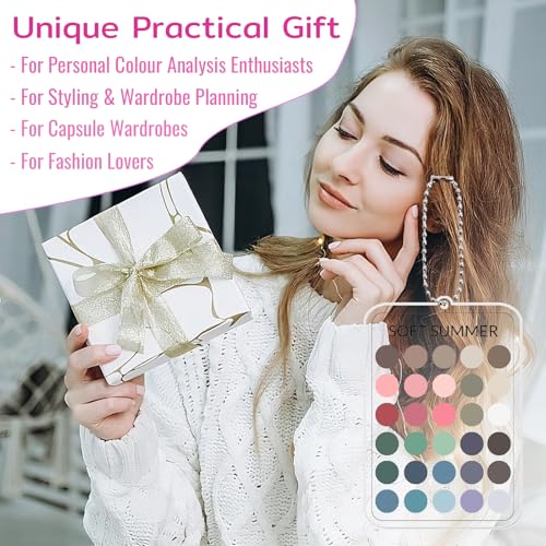 Seasonal Color Analysis Keychain - 12 Palette Cards