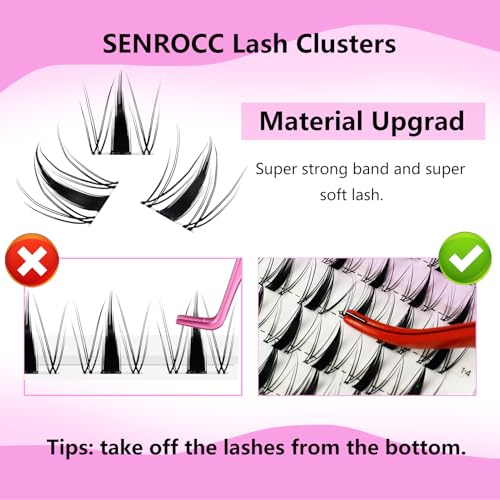 Lash Clusters D Curve 8-16mm Mix - 140pcs Eyelash Extensions