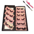 GOO GOO 3D Mink Eyelashes, 16mm to 25mm Wholesale Mink Lashes 100% Real Siberian Natural Fake Eyelashes Luxury Reusable Handmade False Eyelashes 10 Pairs Multipack