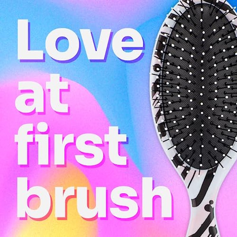 Wet Brush Original Detangler Hair Brush, Pink Lines (Watercolor Motif) - Ultra-Soft IntelliFlex Bristles - Detangling Brush Glide Through Tangles With Ease For All Hair Types - Wet & Dry Hair