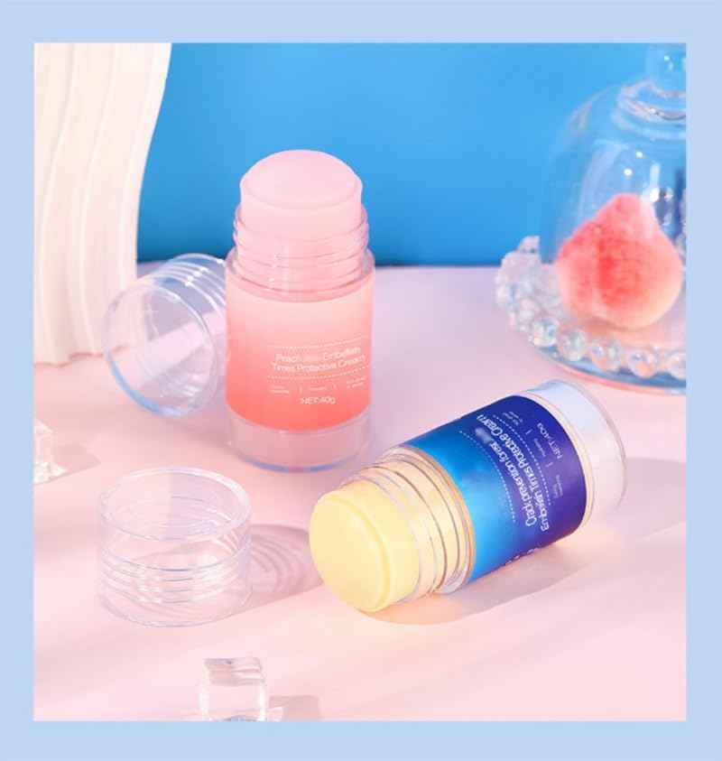 Awjsde Crack Feet Prevention Stick, Foot Care Cream, Anti Cracked Foot Balm, Softening and Nourishing Creams for Dry, Remove Dead Skin and Moisturize Dry Skin (BLUE+PINK)