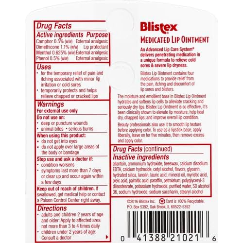 Blistex Medicated Lip Ointment, 0.21 oz