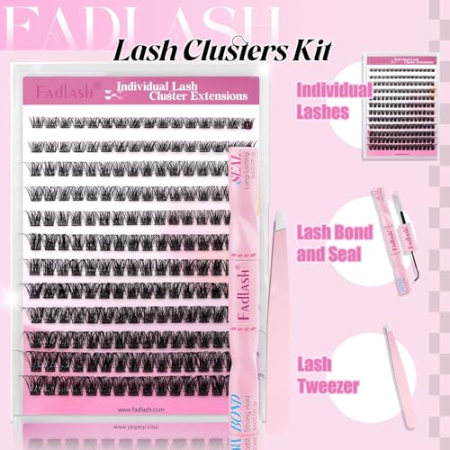 FADLASH Fluffy Lash Clusters DIY Kit - 0.07D Curl 8-16mm