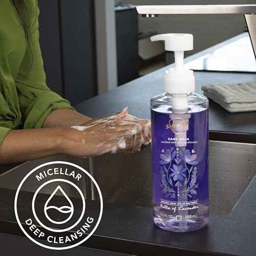 Safeguard Liquid Hand Soap, Micellar Deep Cleansing, Washes Away 99% Bacteria, Made with Natural Moisturizers, Enriched with Skin Conditioners, Coconut & Lavender Scent Twin Pack, 15.5 oz (Pack of 2)