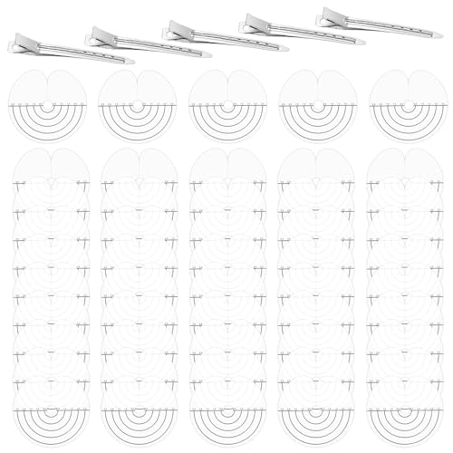 50pcs Heat Shield Guards for Hair Extensions with Clips