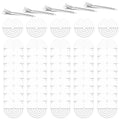 50pcs Heat Shield Guards for Hair Extensions with Clips