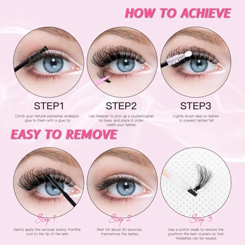 Lash Clusters D Curl DIY Eyelash Extensions 592pcs