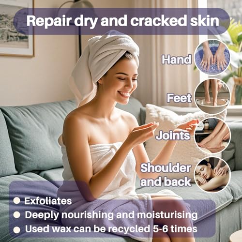 MAQIHAN Lavender Paraffin Wax Refills for Hand & Foot Spa - 2 Pack