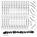 30 Sheets Halloween Stitches Tattoo Stickers Stitches Choker Necklace Fake Scar Temporary Tattoos Sticker for Halloween Cosplay Costume