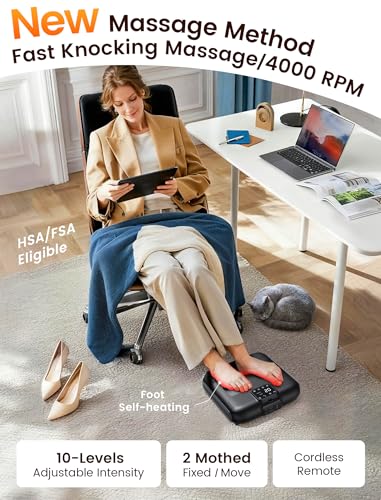Cordless Foot Massager for Plantar Fasciitis & Neuropathy
