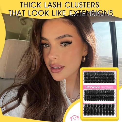 Lash Clusters Kit 60D 80D 100D Volume Eyelash Extensions 12-18mm