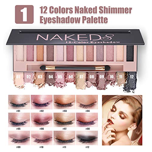 All-In-One Makeup Kit for Women - Full Set with Eyeshadow, Eyeliner & Brushes