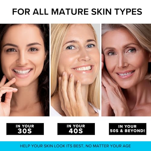 Anti-Aging Face Moisturizer with Retinol, Collagen & Hyaluronic Acid - Made in USA - Moisturizer Face Cream for Women & Men - Firming & Hydrating Neck Cream - Day & Night Skin Care - 3.38 fl oz