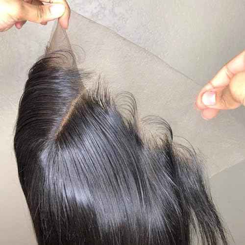 Grand Nature HD Lace Frontal Closure - 13x6, 5x5 Body Wave, Straight 4x4, 13x4 (Straight, 14"-13x6 Frontal)