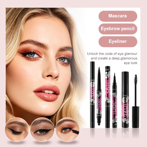 All-in-One Makeup Kit with 14-Color Palette & Brushes