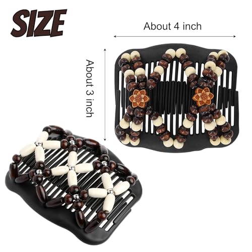 5-Piece Stretchy Magic Hair Combs Set for Women