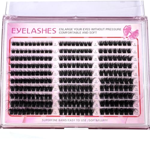 Fluffy Lash Clusters DIY Eyelash Extensions 8-16mm Mix 250pcs