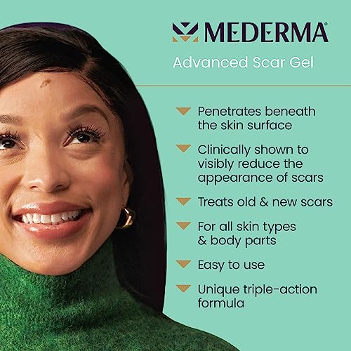 Mederma Scar Gel Treats Old and New Scars, 0.70oz and Silicone Scar Sheets Improves Scars Appearance, 4 Count