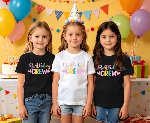 Girls Birthday T-Shirt | Toddler Party Tops 5-9 Year Old