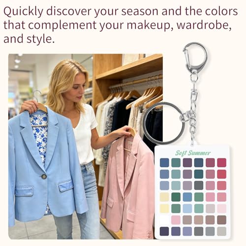 Seasons Color Analysis Swatch Keychain | Portable Seasonal Palette