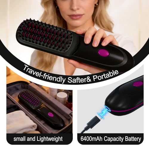 KNISUZ Go Brush Pro 2026 Mini Cordless Hair Straightener