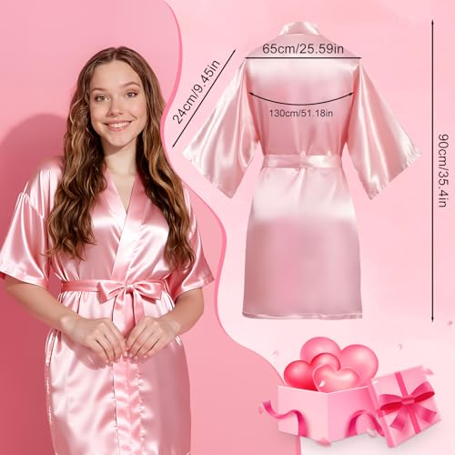 15 Pcs Birthday Gifts for Women Robe Sets for Women Spa Basket Set Graduation Gifts Bath Robe Make up Brushes Scented Candle Fluffy Socks Coffee Cup for Mom Nurse Girlfriend Wife(Pink)