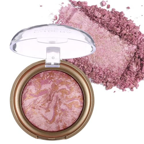 Corlo Baked Blush Marbleized Palette Peach Rose Satin Finish