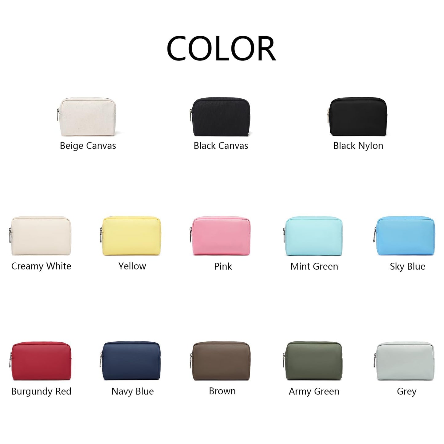 YONBEN Waterproof Makeup Bag Large Capacity Women's Classic Black Wash Bag Adjustable Partition Wash Bag Brush and Cosmetic Carrying Bag…