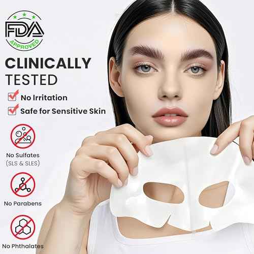 Dianzan Korean Overnight Bio-Collagen Mask, Deep Moisturizing, Firming, Glowing Glass Skin Mask, Brings Glass-Like Glow, Shrinks Pores, Diminishes Fine Lines, Gentle on Sensitive Skin, 35g x 4ea