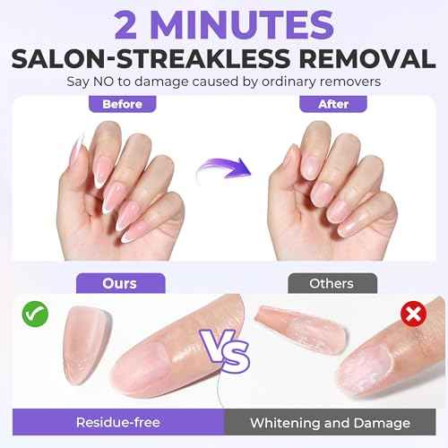 30ml Nail Glue Remover: Multi-functional Press On Nail Remover, Gentle Non-Acetone Nail Polish Remover for Gel Nails Tips, Quick Easy Removal Glueoff, Not for Gel Polish