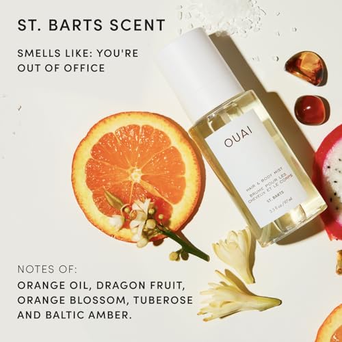 OUAI St. Barts Hair & Body Mist - Tropical Fragrance Spray 3.3 Fl Oz