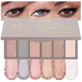 Kaely 6-Color Eyeshadow Palette – Waterproof, Pigmented Nude & Smoky