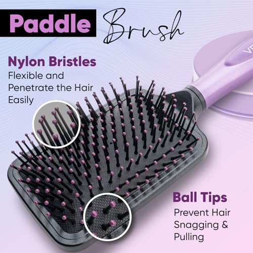 Vega Paddle Brush With Cleaner Simple Design With Emphasis on Function (E18-PB)