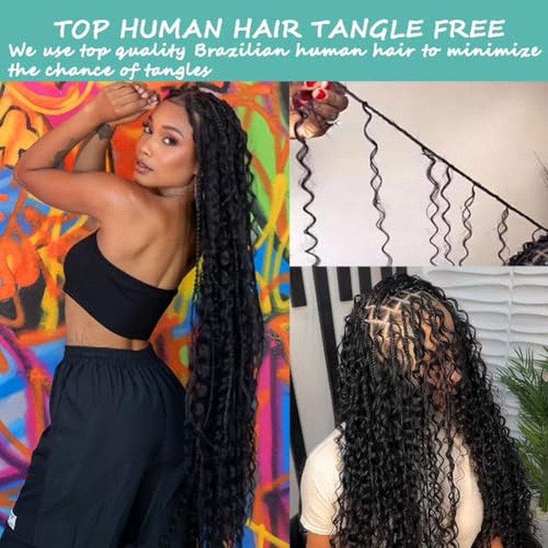 Freiuoke 20 Inch Deep Wave Human Braiding Hair - 2 Bundles