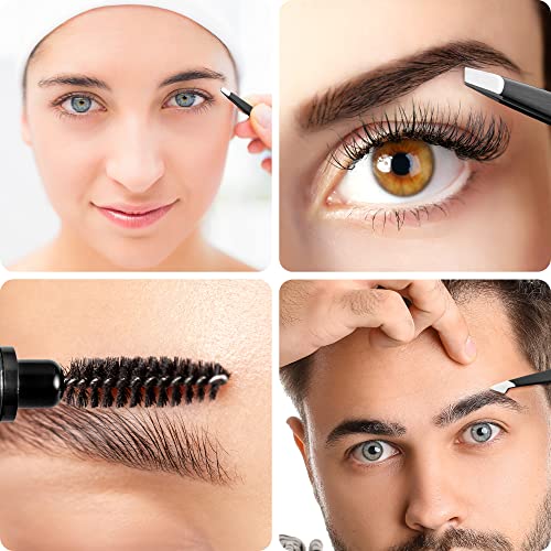 8-in-1 Eyebrow Kit with 4 Tweezers, Razor & Scissors