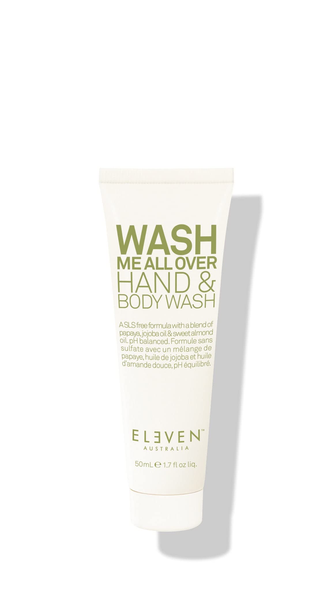 ELEVEN AUSTRALIA Wash Me All Over Hand & Body Wash Orange & Coconut Oils Hydrate the Skin- 1.7 Fl Oz