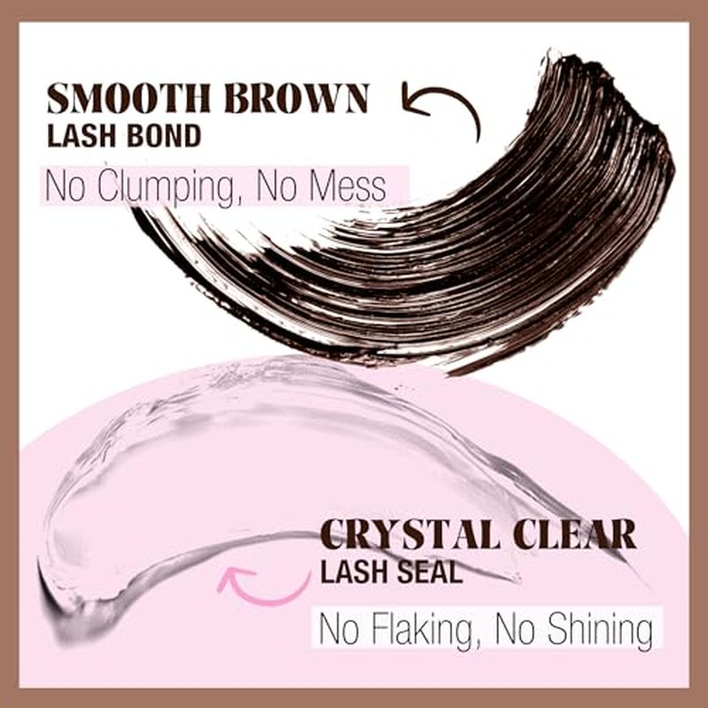 Mavphnee Brown Lash Glue Bond & Seal - 72hr Waterproof Adhesive