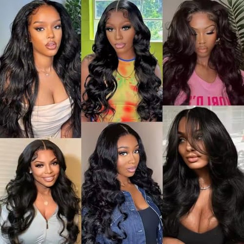 FuivJuix #1B Body Wave Human Hair Bundles - 16-20 Inch, 3 Pack
