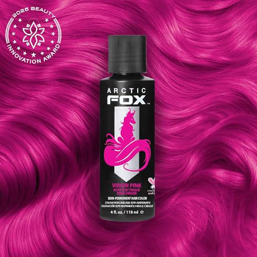 Arctic Fox Virgin Pink Semi-Permanent Hair Color - Vegan, 4 fl oz (Pack of 1)