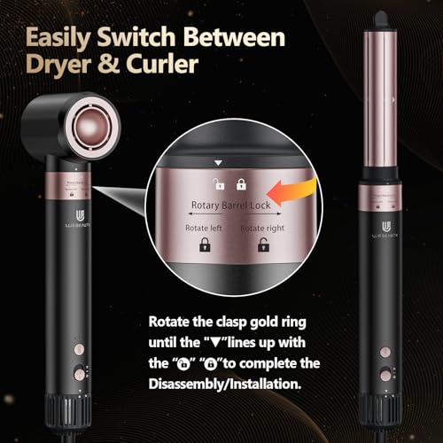 Webeauty 3-in-1 Hot Air Styler Blow Dryer Curling Iron