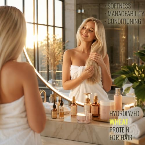 Hydrolyzed Wheat Protein Liquid for Hair & Skin Care - 1 oz - Artekas Innovation