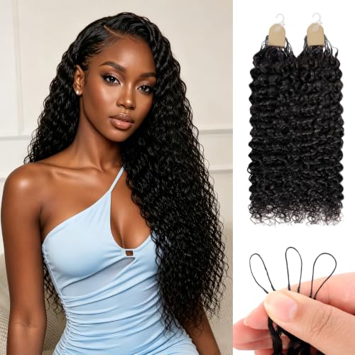 DRESSMAKER 14-Inch Water Wave Human Crochet Hair - 60g Lightweight & No Itch