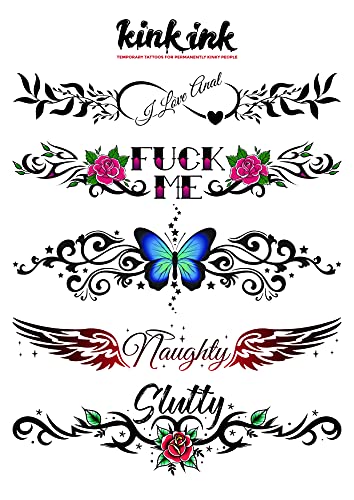 Sexy Temporary Tattoo Stickers for Women - 5 Large Designs