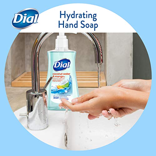 Dial Liquid Hand Soap, Coconut Water & Mango,7.5oz (Pack of 12)