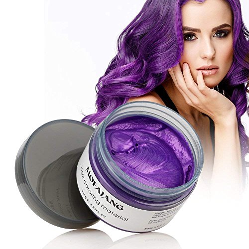 Mofajang Purple Hair Wax Dye Styling Cream