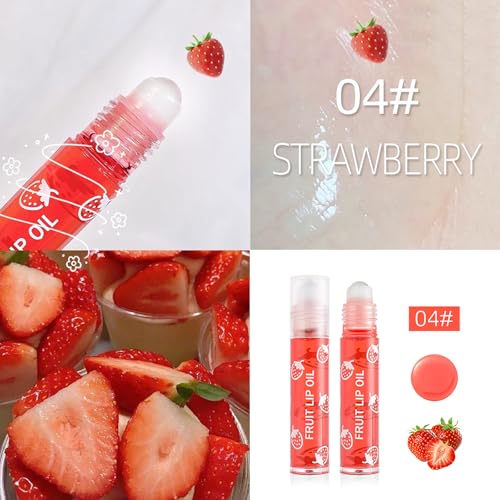 Kids Lip Gloss Set - 4 Fruity Flavors, Non-Toxic & Safe