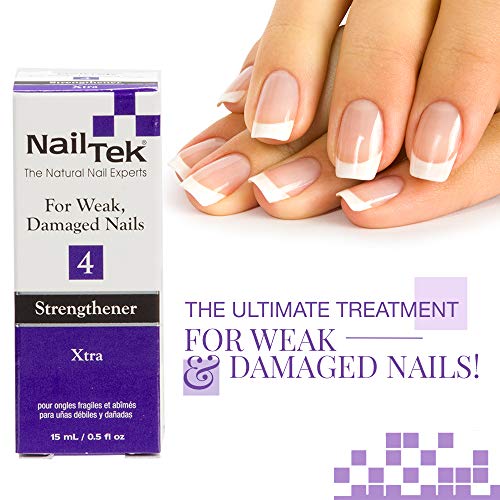 Nail Tek Xtra 4, Nail Strengthener for Weak and Damaged Nails, 0.5 oz, 1-Pack