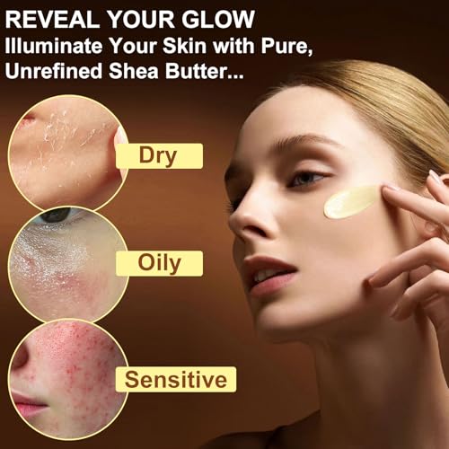 African Shea Butter 4.2oz Ivory Grade A Pure Natural Raw & Unrefined Body Butter for Dry and Cracked Skin - Moisturizing Shea Butter - Deep Nourishing Body Hair and Face