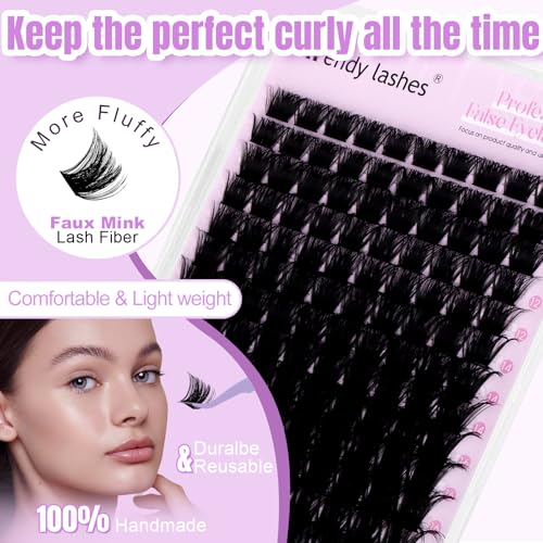 200D Wispy Lash Clusters 10-18mm Mixed Length | DIY Lash Extensions